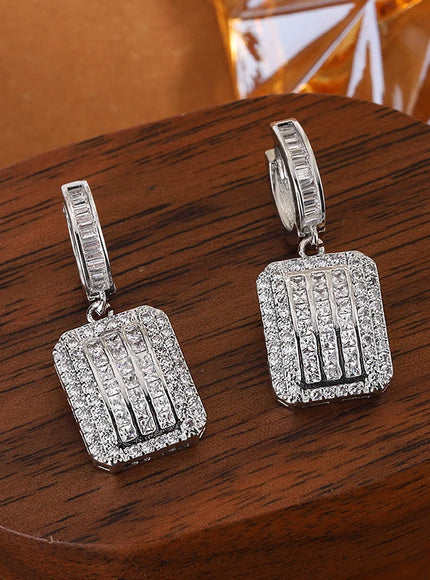 KissIcon Premium Zircon Earrings - Ideal For Weddings