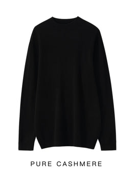 New Men's 100% Merino Wool Mock Neck Pullover Soft Warm Jumpers Quality Cashmere Sweater Casual Smart Knitwear Basic Tops Clothi