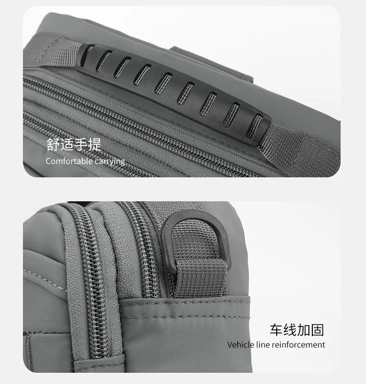 Men's Casual Messenger Bag Outdoor Small Shoulder Bag Multifunctional Travel Waist Bag Hanging Bag Crossbody Bags for Men
