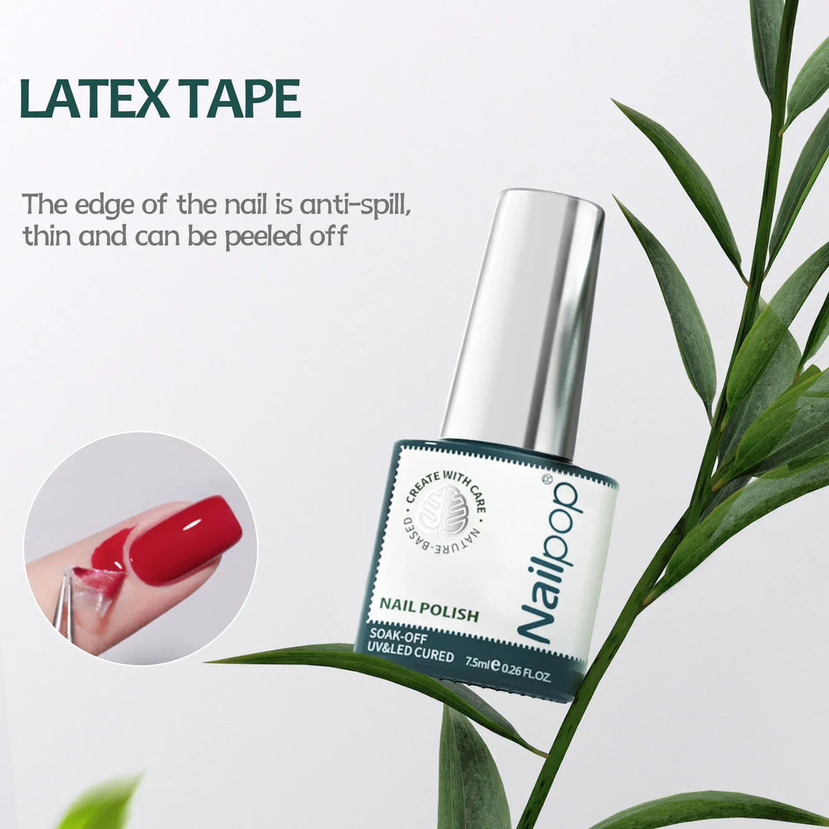 KissICON LATEX TAPE Kiss Icon Nailpop Gel Liner Polish 8ml Colors