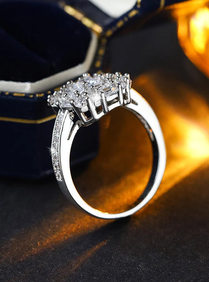 KissIcon Zirconia Ring For Women - Minimalist 925 Silver