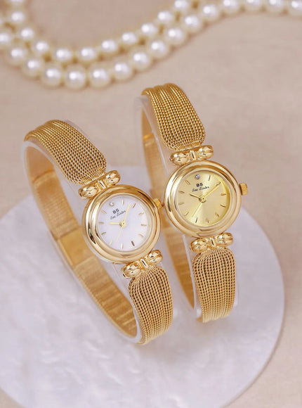 UTHAI Women Luxury Gold Bracelet Watch Waterproof Quartz