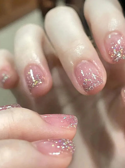 KissIcon Blush Pink Nails Pearl 3D Tips -