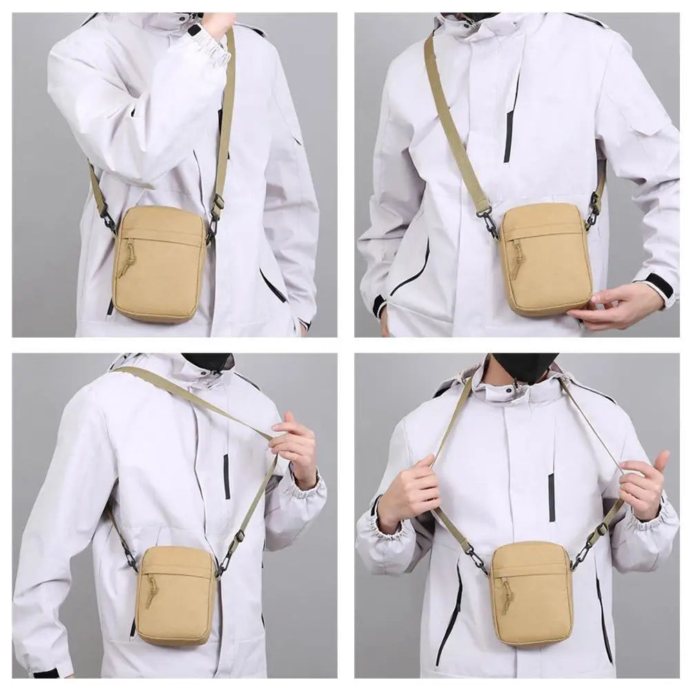 Mens Small Crossbody Sling Bag Chest Bag  Casual Utility Chest Phone Bag Water Resistant Fanny Pack for Running Travel Workout