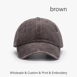 SLECKTON Custom Logo Retro Baseball Cap for Men and Women DIY Design Letter Embroidery Hat Customize Cap Graphic Print Wholesale