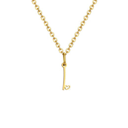 Dainty Heart Initial Necklace for Women, Gold Plated A-Z Letter Pendant, Waterproof Stainless Steel Monogram Jewelry, Personaliz