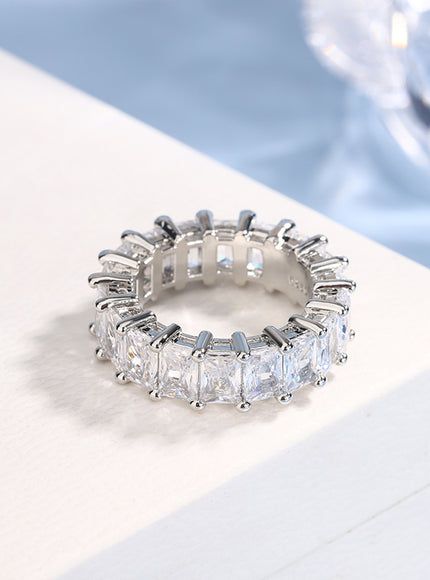 2024 New Arrivals Women's Large Zircon Zircon Gold Rings Fashion Wedding Engagement Rings 925 Silve Hip Hop Jewelry