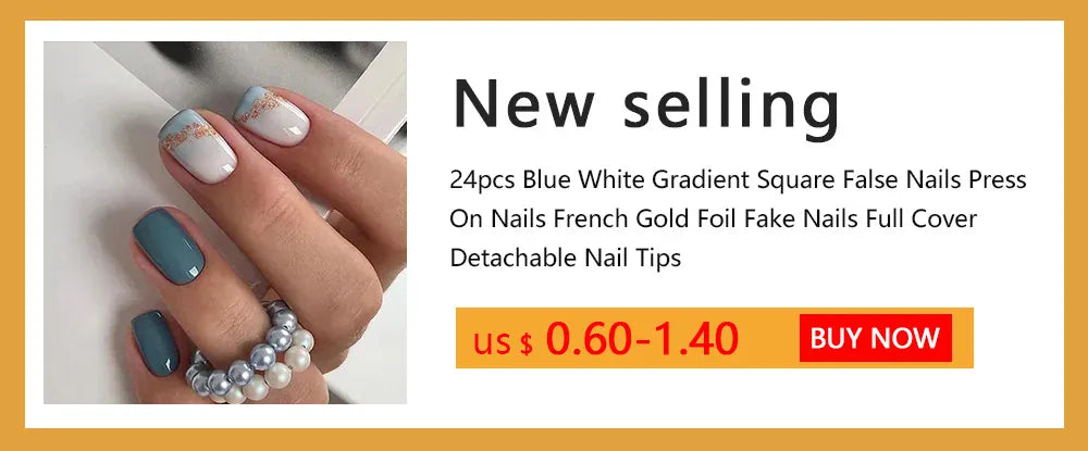 KissICON KissIcon False Nail Full Cover Pink Glitter Nails