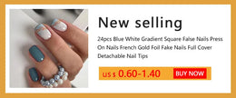 KissICON KissIcon False Nail Full Cover Pink Glitter Nails