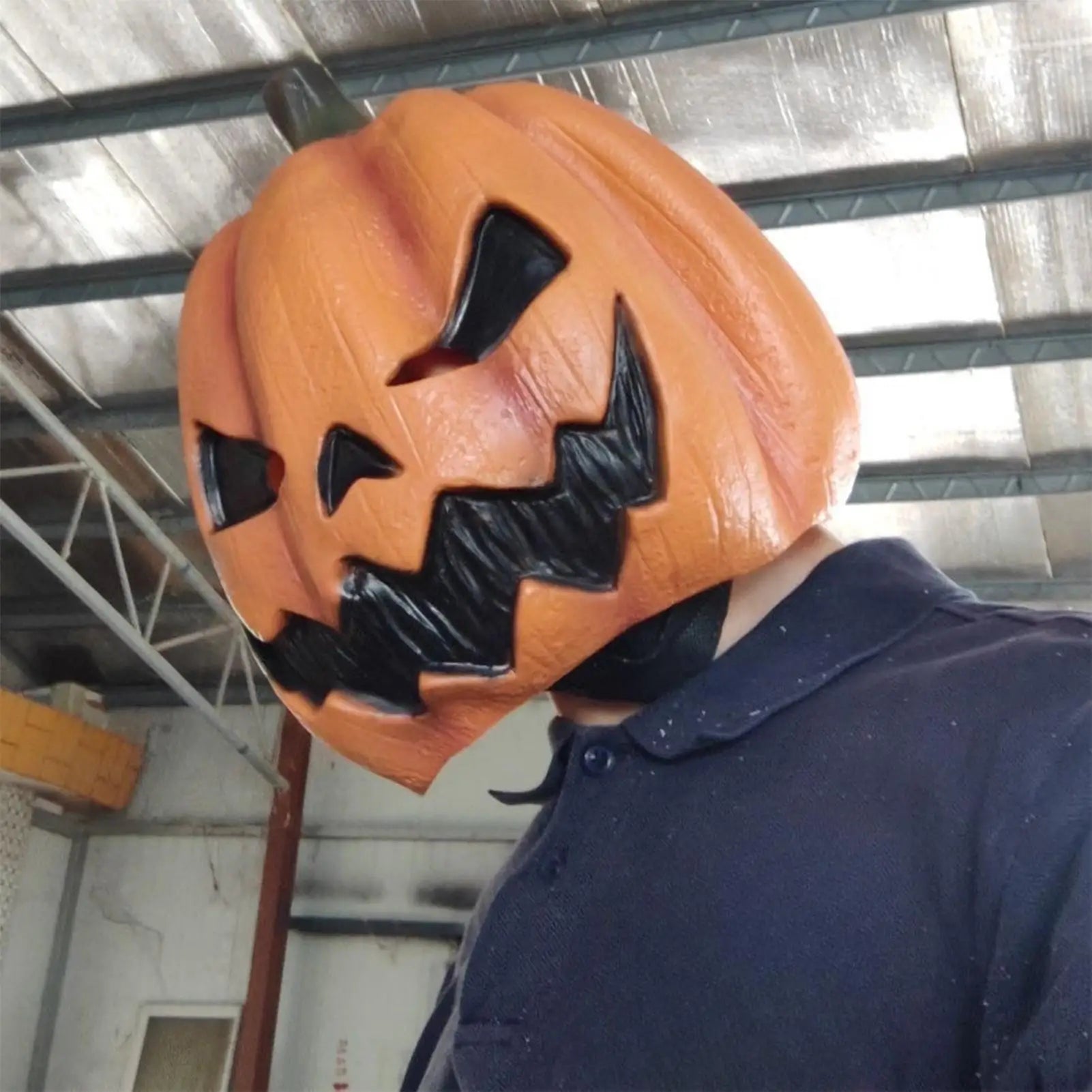 Creepy Party  Scary Halloween Costumes Pumpkin Head Cover Creepy Cosplay  Headdress For Party And Trick Prop  Adult Party Mask