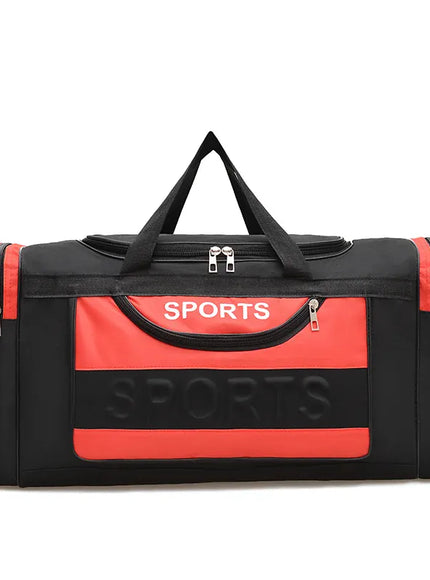 KissICON Red ExtraLarge MultiPocket Crossbody Travel Luggage Bag