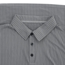 Cross-border Autumn Men's Classic Casual American Lapel Button-up Long-sleeved T-Shirt Elastic Pit Strip Polo Shirt