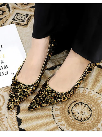 2024 Version Fashion Style Sequin Women's Shoes Shallow