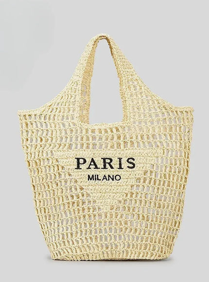 Urban Women's Handbag – Embroidered Letter Mesh