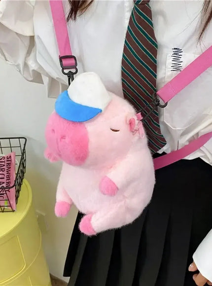 Capybara Mochila Pel Cia Para Meninas Crossbody