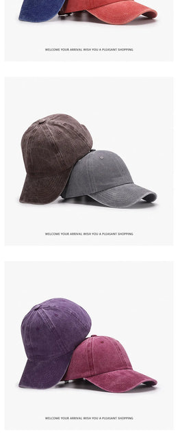 SLECKTON Custom Logo Retro Baseball Cap for Men and Women DIY Design Letter Embroidery Hat Customize Cap Graphic Print Wholesale