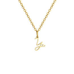 Dainty Heart Initial Necklace for Women, Gold Plated A-Z Letter Pendant, Waterproof Stainless Steel Monogram Jewelry, Personaliz