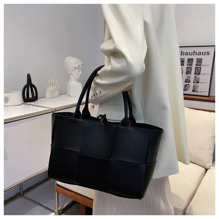 KissICON Handbags 2022 Leather Woven Tote – Bags Designer Solid