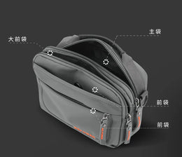 Men's Casual Messenger Bag Outdoor Small Shoulder Bag Multifunctional Travel Waist Bag Hanging Bag Crossbody Bags for Men