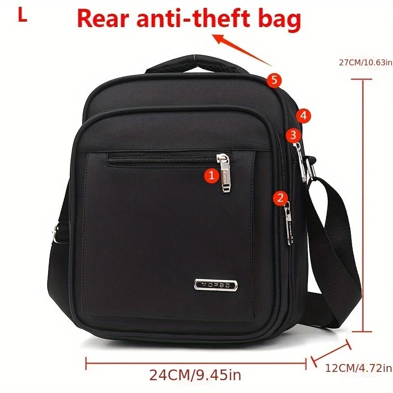 Shoulder Bag Men's Messenger Bag Men's Bags Men's Backpack Men's Handbag Men's Cash Collecting Bag Business LeisureLargeCapacity