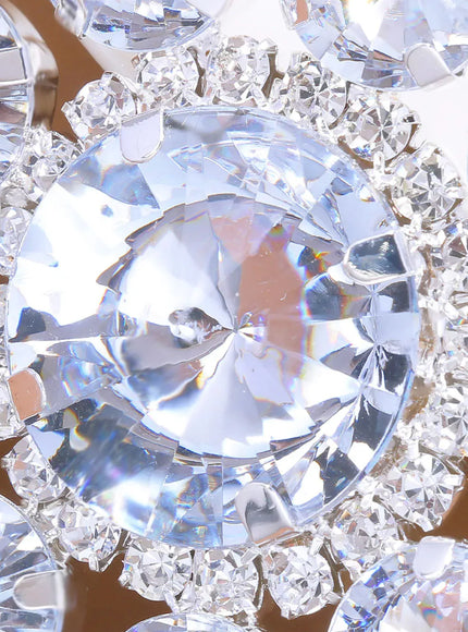Kissicon Exaggerated Rhinestone Flower Ring – Big Crystal