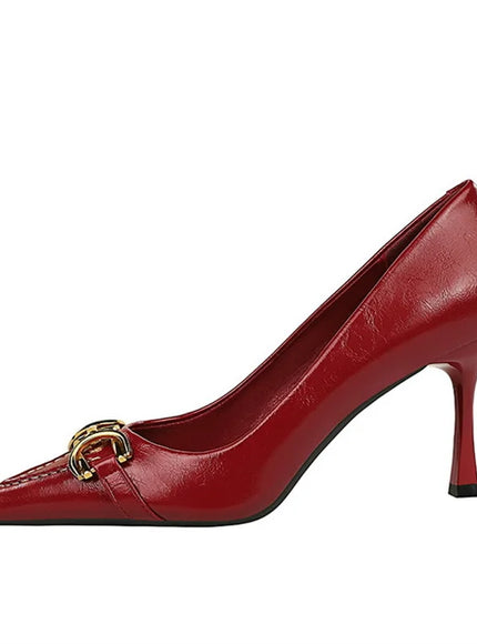 Women High Heel Stiletto Shallow Mouth Pointed Toe