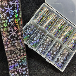 10Rolls Halloween  Christmas  Easter Nail Foils Transfer Paper  Nail Art Stickers   Decal  Nails Decoration