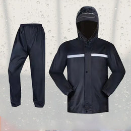 KissICON L Reflective Weatherproof Full Body Rain Suit for Riding