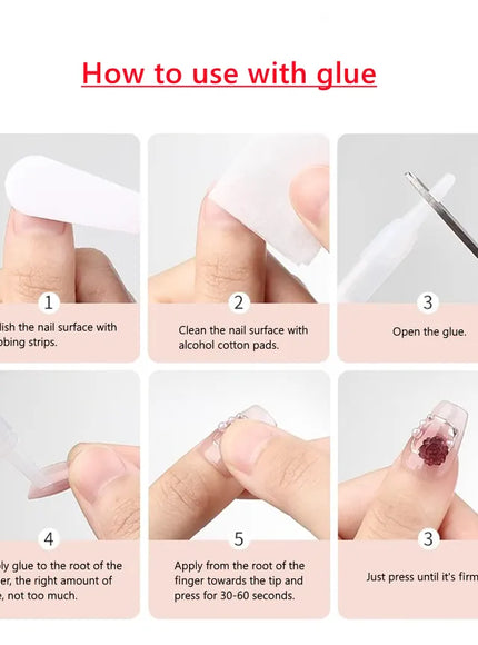 KissIcon Handmade False Nails Press On Acrylic -