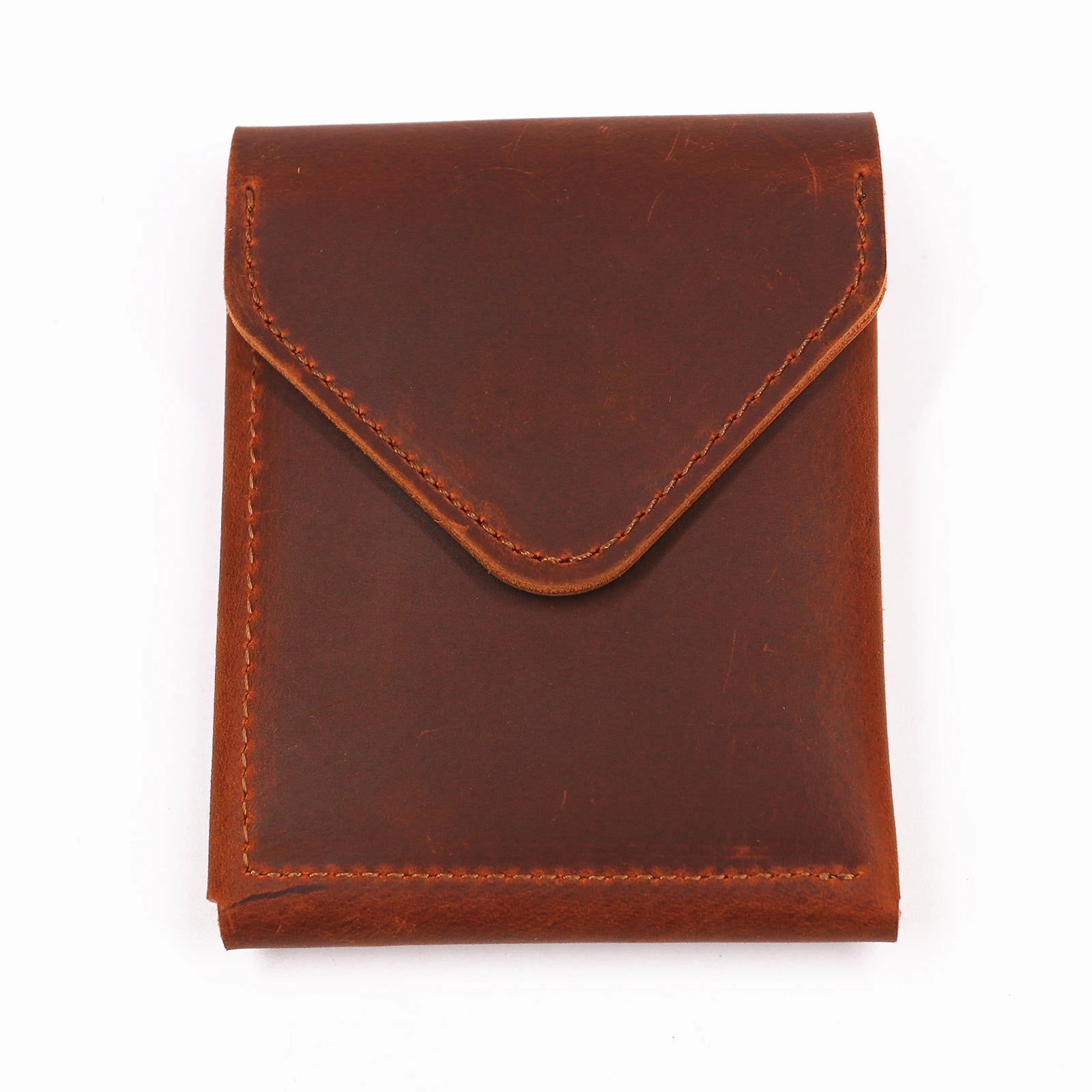 Genuine Leather Wallet For Men Male Vintage Cowhide Short Vertical Slim Mens Cash Wallet Purse Card Holder Flap Magnetic Closure