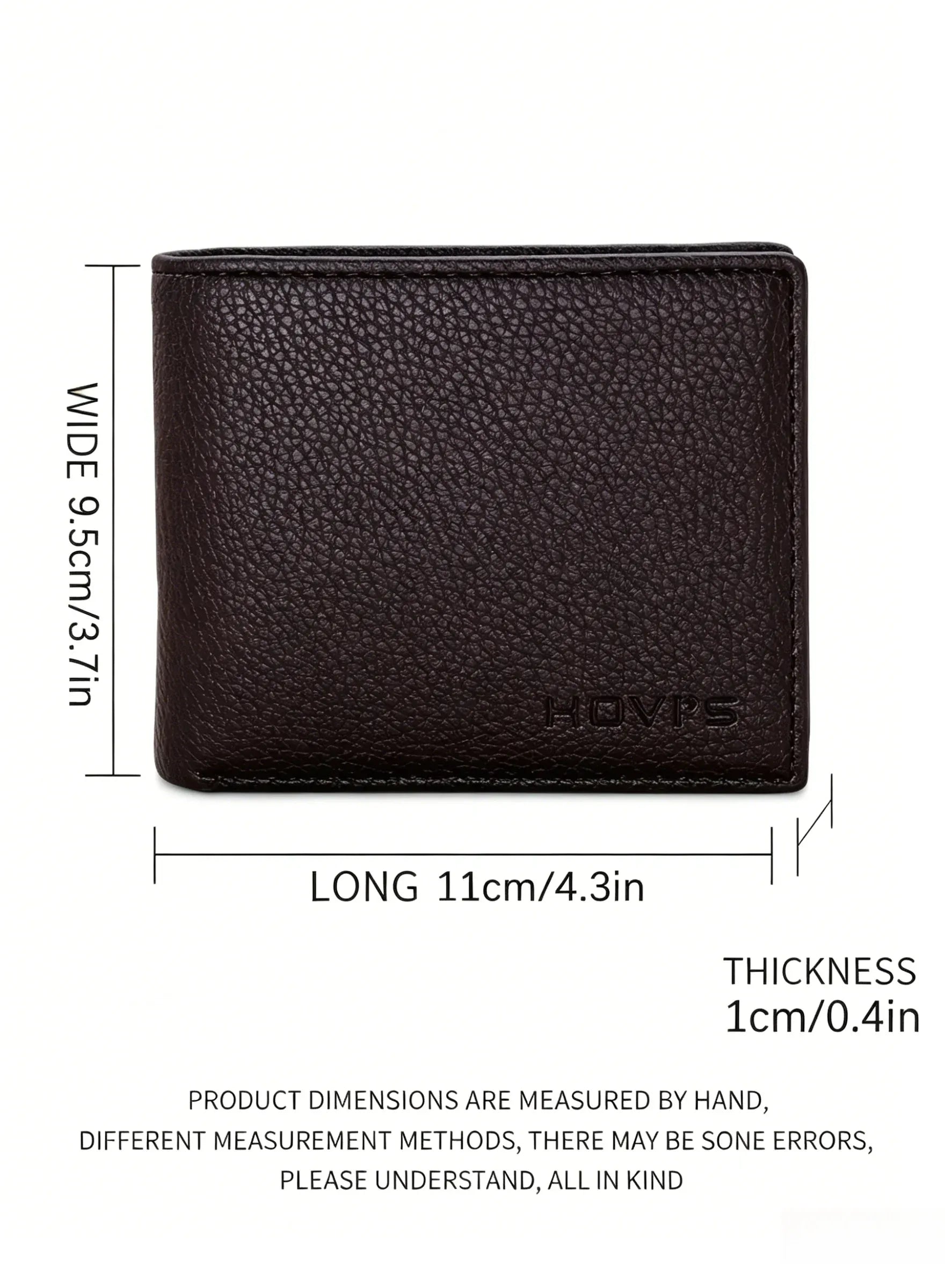 Men'S Wallet with 5 Card Slots & ID window, RFID Blocking Minimalist Slim Wallet for Men