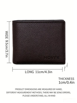 Men'S Wallet with 5 Card Slots & ID window, RFID Blocking Minimalist Slim Wallet for Men