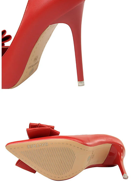 Fashion Sweet Women High Heel Shoes Blue Yellow