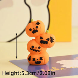 2025 Halloween Cake Decorations Pumpkin Ghost Black Castle Haunted Houses Cake Toppers for Happy Halloween Party Supplies