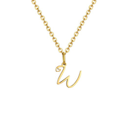 Dainty Heart Initial Necklace for Women, Gold Plated A-Z Letter Pendant, Waterproof Stainless Steel Monogram Jewelry, Personaliz