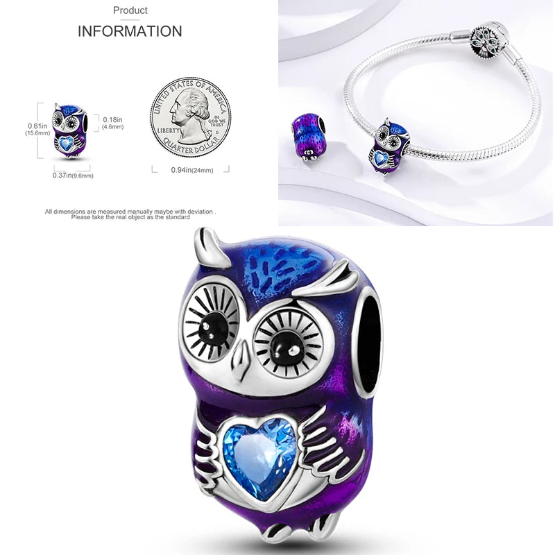 925 Sterling Silver Tree of Life Bead Luminous Firefly Dangle Butterfly Charms Fit Original Bracelet DIY Jewelry Gift for Women