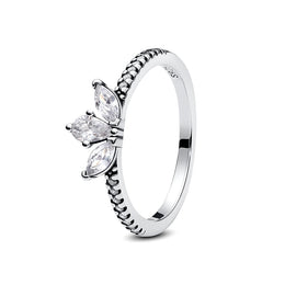 Original 925 Sterling Silver Ring Love Heart Pave CZ Crystal Stackable Rings For Women Wedding Engagement Birthday Gift Jewelry