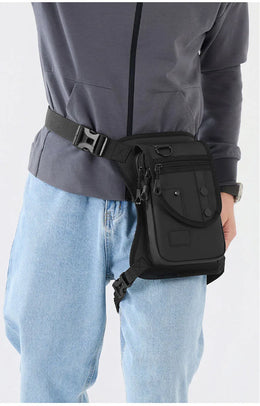 Men's Waist Bag Leg Bag Utility Belt Pack Pouch Male Hip Motorcycle Riding Leggings Thigh Bags Fanny Pack Cycling Shoulder Bag