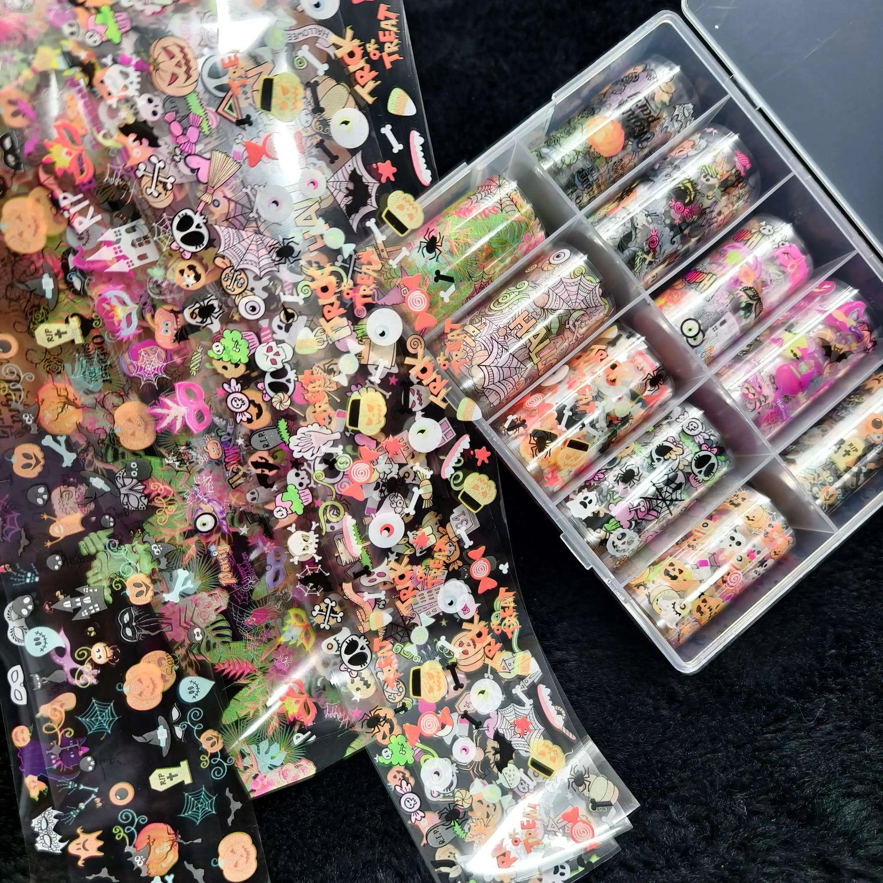 10Rolls Halloween  Christmas  Easter Nail Foils Transfer Paper  Nail Art Stickers   Decal  Nails Decoration