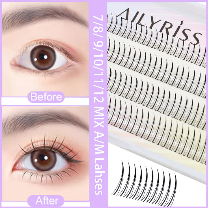KissIcon False Eyelashes AM Type 7-12mm Fairy Lashes