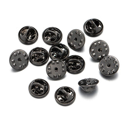 100pc Metal Locking Pin Back Brooch Badge Holder Lapel Base For DIY Jewellery Material Making Supply Craft Accessories Handmade
