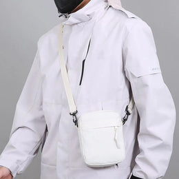 Mens Small Crossbody Sling Bag Chest Bag  Casual Utility Chest Phone Bag Water Resistant Fanny Pack for Running Travel Workout