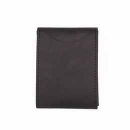Genuine Leather Wallet For Men Male Real Cowhide Short Slim Minimalist Men's Cash Wallet Credit Card Holder With Flap Closure