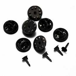 100pc Metal Locking Pin Back Brooch Badge Holder Lapel Base For DIY Jewellery Material Making Supply Craft Accessories Handmade