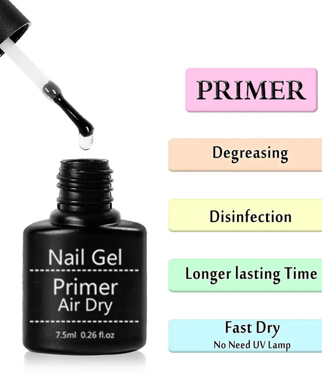 Acrylic No Acid Primer Nail Art Set Base