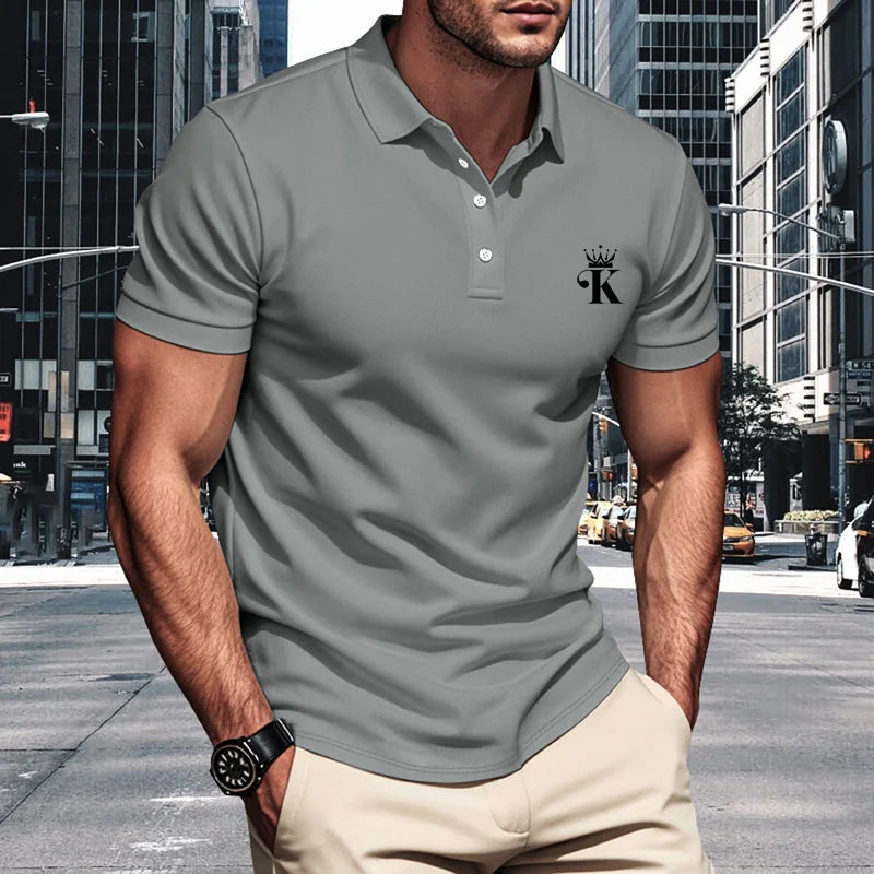 Men Polo Shirt Short Sleeve Breathable Soft Regular Fit Casual Business Golf Summer Daily Work Outdoor Lightweight Basic Tops