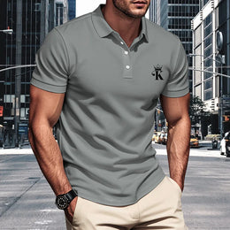 Men Polo Shirt Short Sleeve Breathable Soft Regular Fit Casual Business Golf Summer Daily Work Outdoor Lightweight Basic Tops