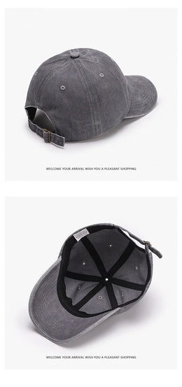SLECKTON Custom Logo Retro Baseball Cap for Men and Women DIY Design Letter Embroidery Hat Customize Cap Graphic Print Wholesale