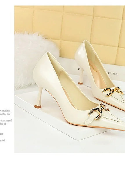 Women High Heel Stiletto Shallow Mouth Pointed Toe