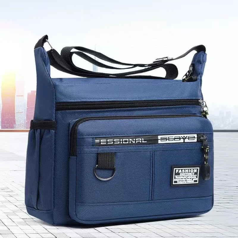 New Mens Crossbody Bag Single Shoulder Bags Big Capacity Multi-Pockets Storage Bag Fashion Handbag Business Crossbody Bags